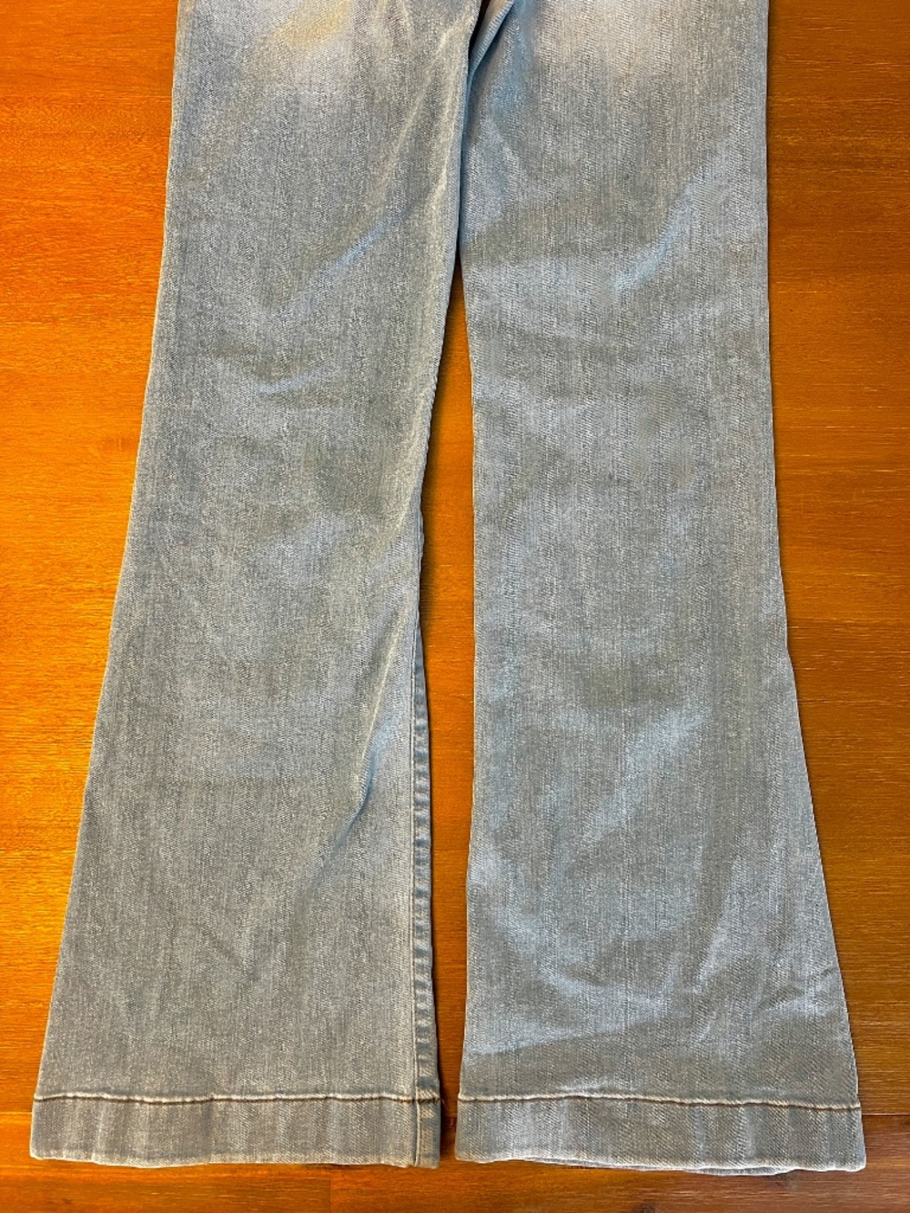 7 For All Mankind Dojo Tailorless Sirte Flare Leg Trouser Denim Jeans | Size 25 - Picture 6 of 7